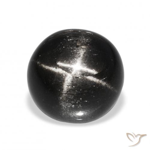 11.26ct Noire Diopside étoilé, Tour, Opaque