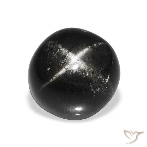 10.11ct Noire Diopside étoilé, Tour, Opaque