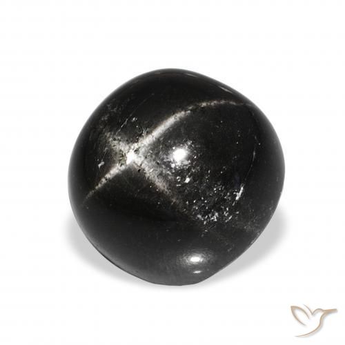 Diopside étoilé Noire naturelle Tour, 10.11 ct, Opaque