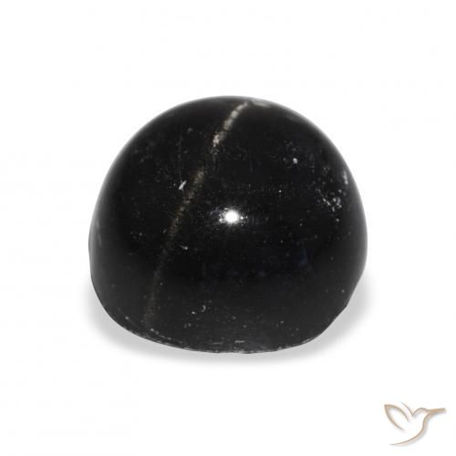 Diopside étoilé Noire naturelle Tour, 10.11 ct, Opaque