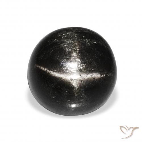 10.95ct Noire Diopside étoilé, Tour, Opaque