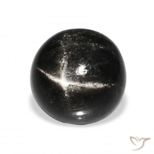 Diopside étoilé Noire naturelle Tour, 10.95 ct, Opaque