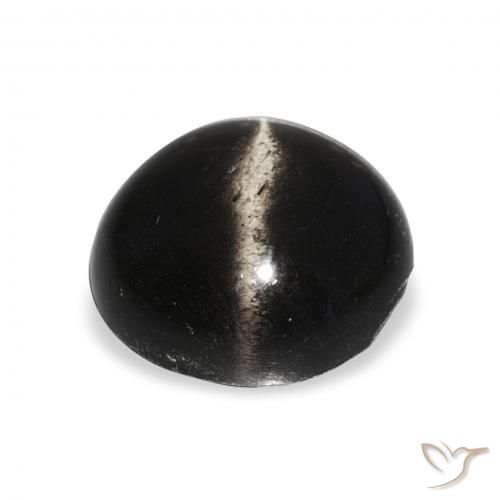 Diopside étoilé Noire naturelle Tour, 8.06 ct, Opaque