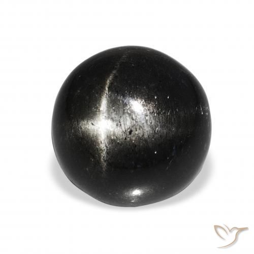 Diopside étoilé Noire naturelle Tour, 11.09 ct, Opaque