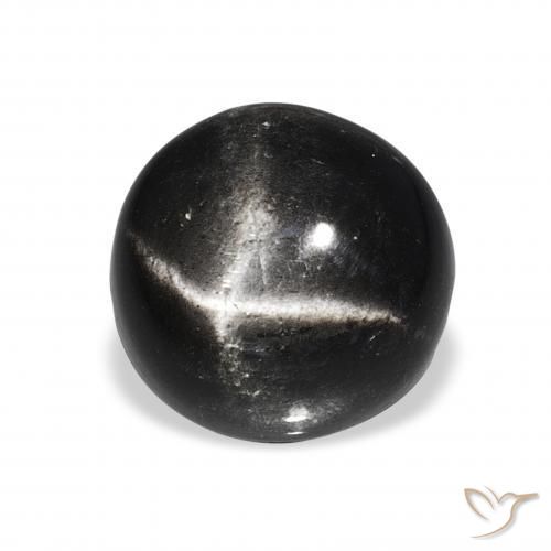 Diopside étoilé Noire naturelle Tour, 6.96 ct, Opaque