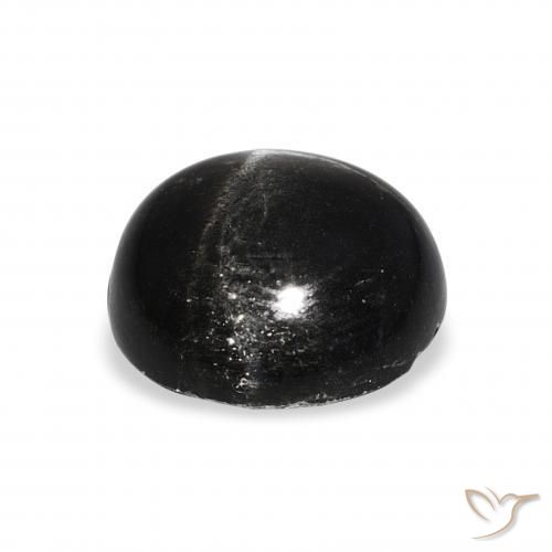 Diopside étoilé Noire naturelle Tour, 6.96 ct, Opaque