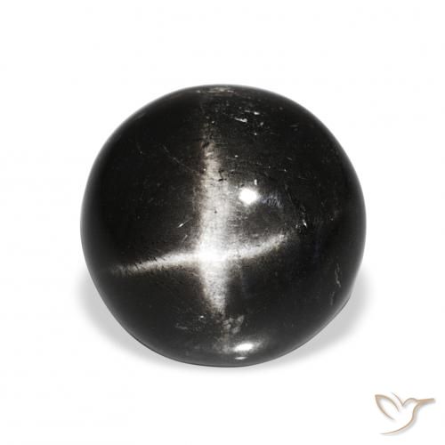 8.90ct Noire Diopside étoilé, Tour, Opaque