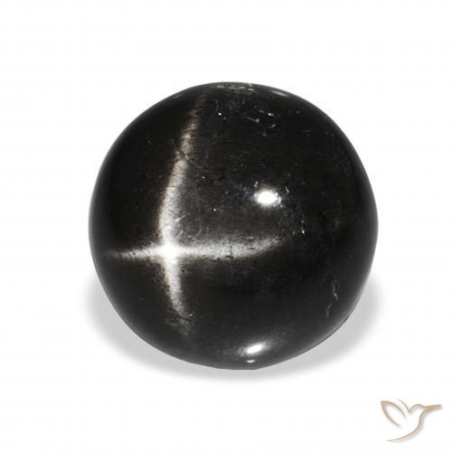 Diopside étoilé Noire naturelle Tour, 8.90 ct, Opaque