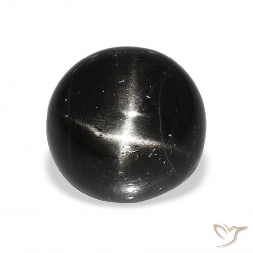 8.50ct Noire Diopside étoilé, Tour, Opaque
