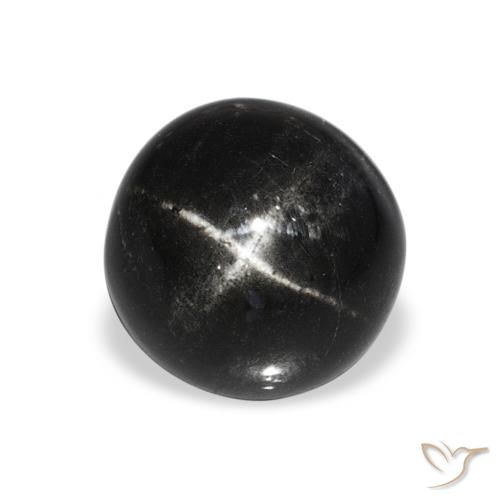 4.80ct Noire Diopside étoilé, Tour, Opaque