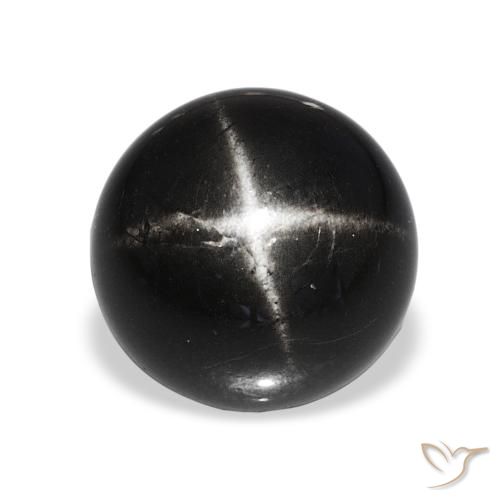 7.90ct Noire Diopside étoilé, Tour, Opaque
