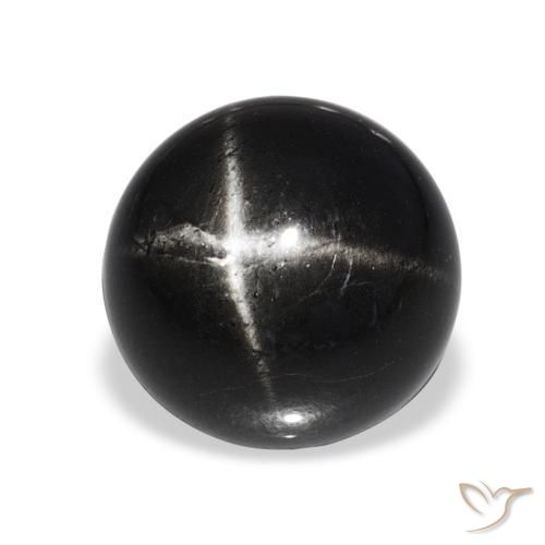 Diopside étoilé Noire naturelle Tour, 7.90 ct, Opaque