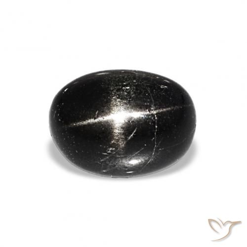 2.26ct Noire Diopside étoilé, ovale, Opaque