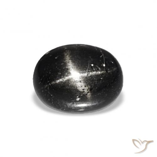 1.56ct Noire Diopside étoilé, ovale, Opaque