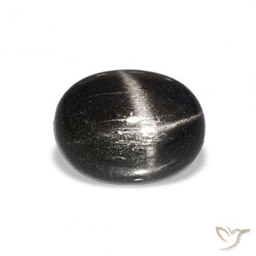 1.81ct Noire Diopside étoilé, ovale, Opaque