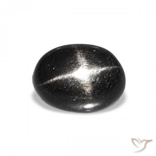1.85ct Noire Diopside étoilé, ovale, Transparent