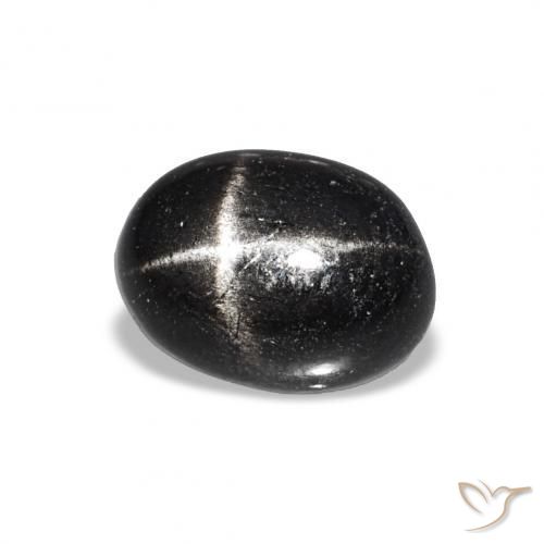 Diopside étoilé Noire naturelle ovale, 1.85 ct, Transparent