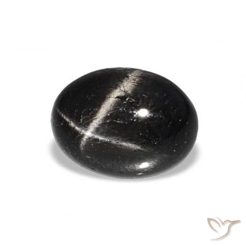 Diopside étoilé Noire naturelle ovale, 1.99 ct, Transparent