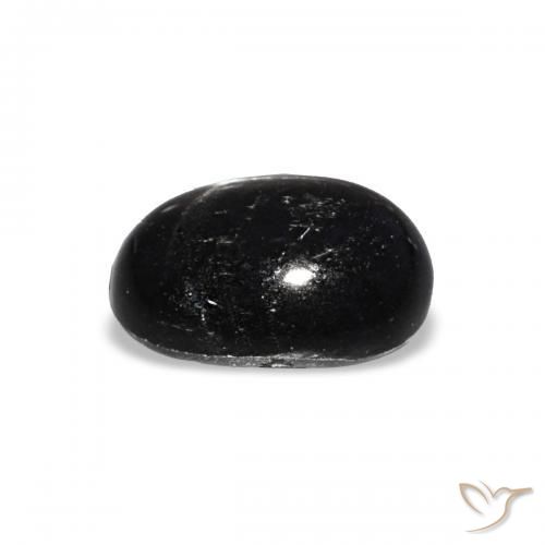 Diopside étoilé Noire naturelle ovale, 1.74 ct, Transparent