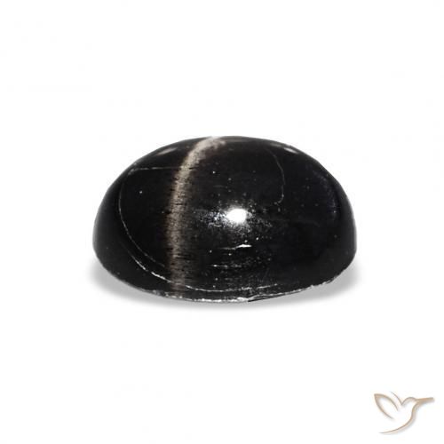 Diopside étoilé Noire naturelle ovale, 1.73 ct, Transparent
