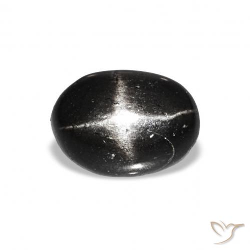 1.48ct Noire Diopside étoilé, ovale, Transparent
