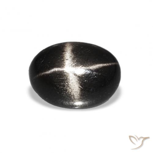 1.55ct Noire Diopside étoilé, ovale, Opaque