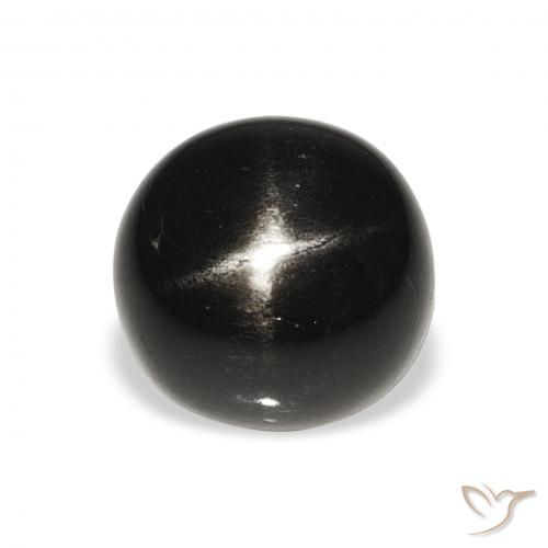 7.54ct Naturel Noire Diopside étoilé, Tour, Opaque