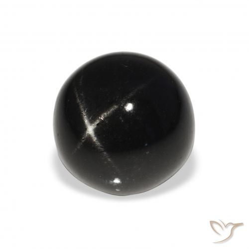 Diopside étoilé Noire naturelle Tour, 8.51 ct, Opaque