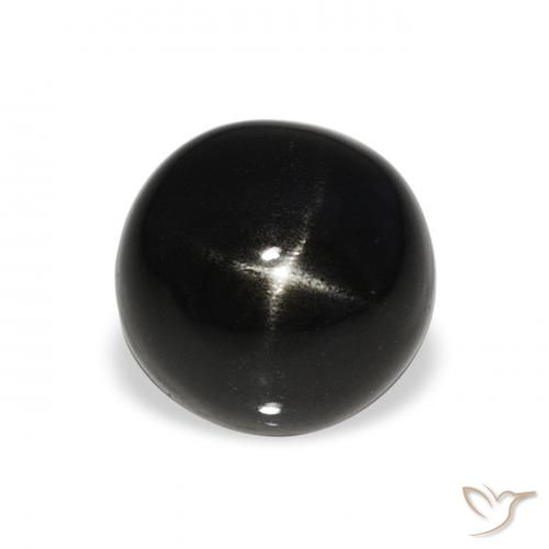 4.27ct Naturel Noire Diopside étoilé, Tour, Opaque