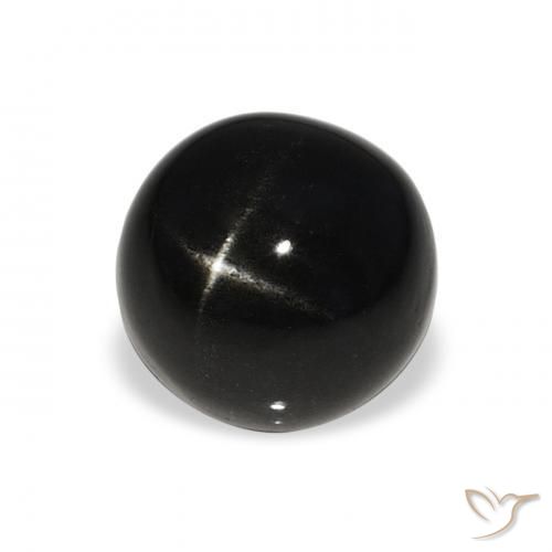 Diopside étoilé Noire naturelle Tour, 4.27 ct, Opaque