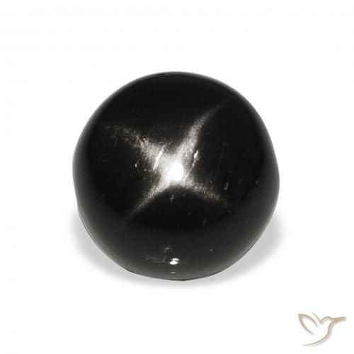 8.09ct Naturel Noire Diopside étoilé, Tour, Opaque