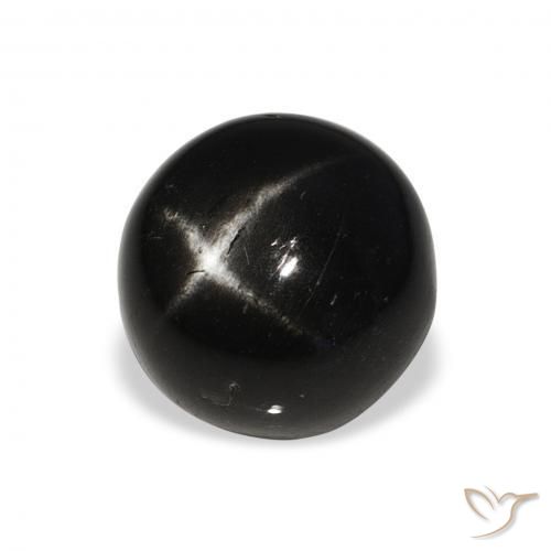 Diopside étoilé Noire naturelle Tour, 8.09 ct, Opaque