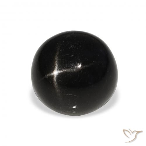 Diopside étoilé Noire naturelle Tour, 8.59 ct, Opaque