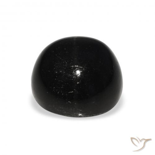 Diopside étoilé Noire naturelle Tour, 8.59 ct, Opaque