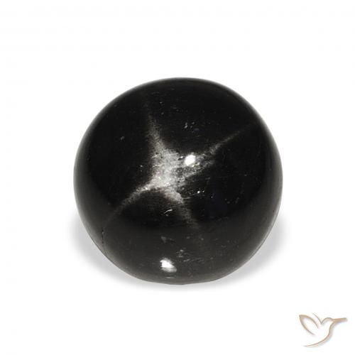 7.23ct Naturel Noire Diopside étoilé, Tour, Opaque