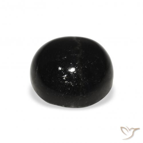 Diopside étoilé Noire naturelle Tour, 7.23 ct, Opaque