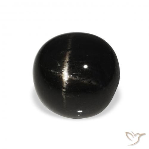 Diopside étoilé Noire naturelle Tour, 6.00 ct, Opaque