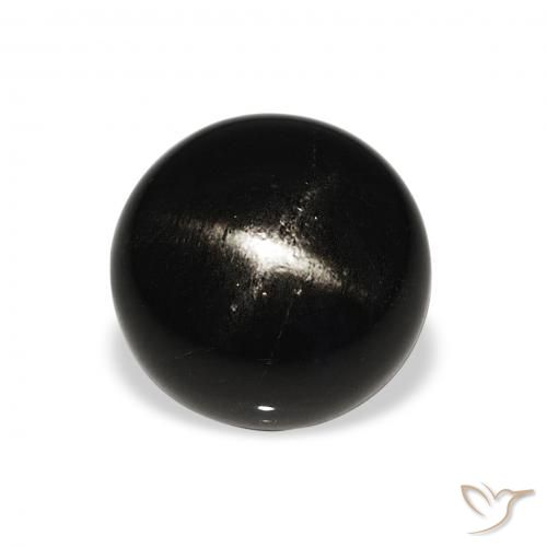 6.07ct Naturel Noire Diopside étoilé, Tour, Opaque
