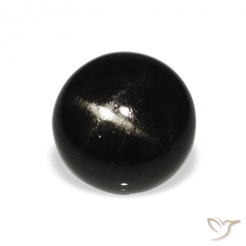 Diopside étoilé Noire naturelle Tour, 6.07 ct, Opaque