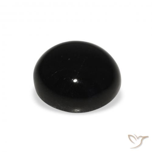 Diopside étoilé Noire naturelle Tour, 6.07 ct, Opaque