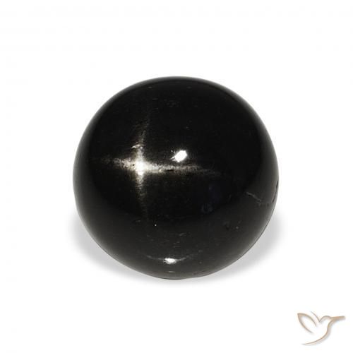Diopside étoilé Noire naturelle Tour, 7.07 ct, Opaque