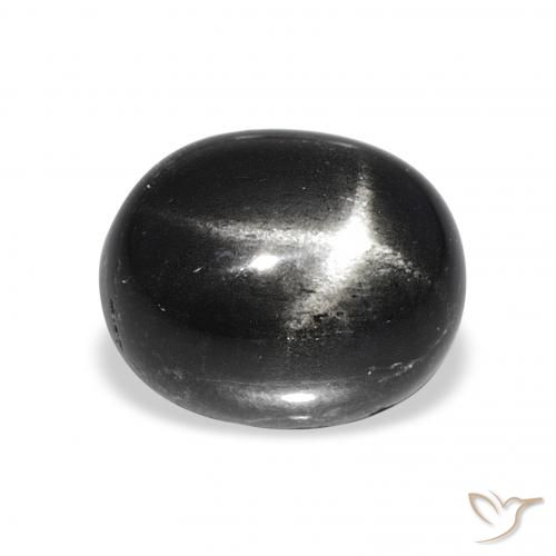 7.08ct Noire Diopside étoilé, ovale, Opaque
