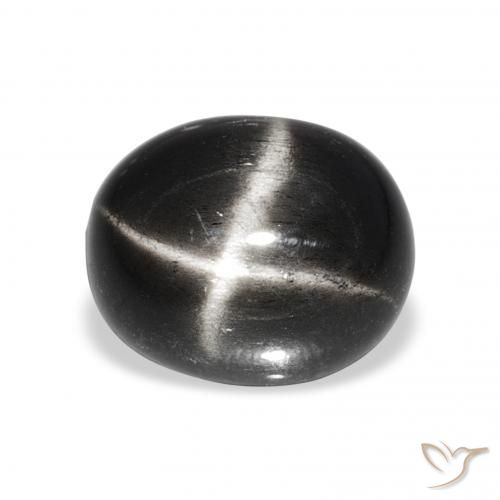 6.48ct Noire Diopside étoilé, ovale, Opaque