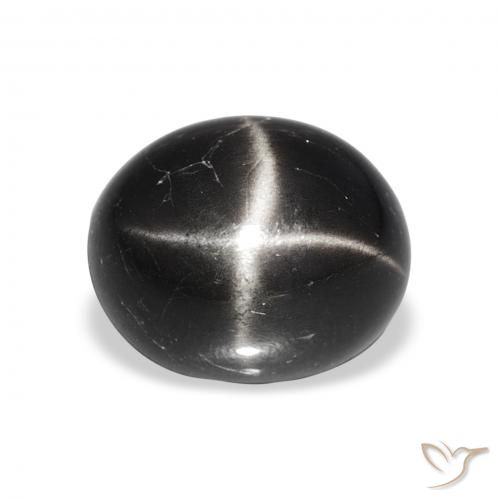 6.78ct Noire Diopside étoilé, ovale, Opaque