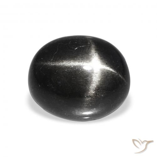 5.49ct Noire Diopside étoilé, ovale, Opaque