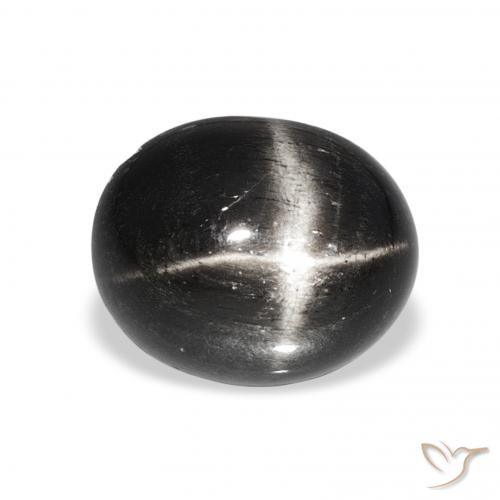 6.01ct Noire Diopside étoilé, ovale, Opaque
