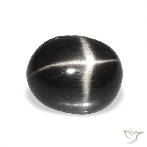6.78ct Noire Diopside étoilé, ovale, Opaque