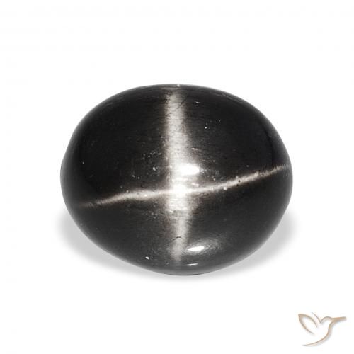 6.92ct Noire Diopside étoilé, ovale, Opaque
