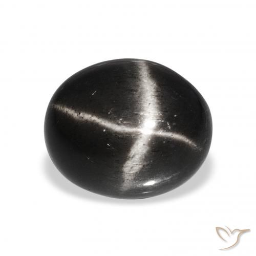 6.66ct Noire Diopside étoilé, ovale, Opaque