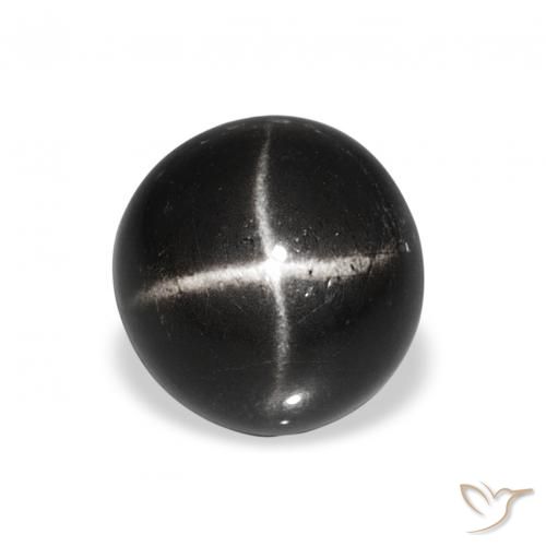 4.65ct Noire Diopside étoilé Pierres précieuses, Tour, Opaque